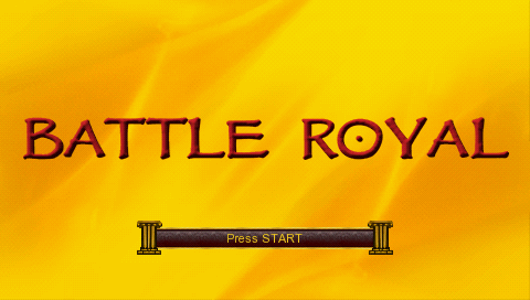 Battle Royal title screen for PSP